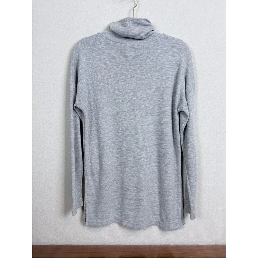 J. Crew Vintage Fleece Funnel Neck Tunic Grey M